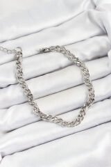 316L Çelik Gümüş Renk Zincir Erkek Bileklik