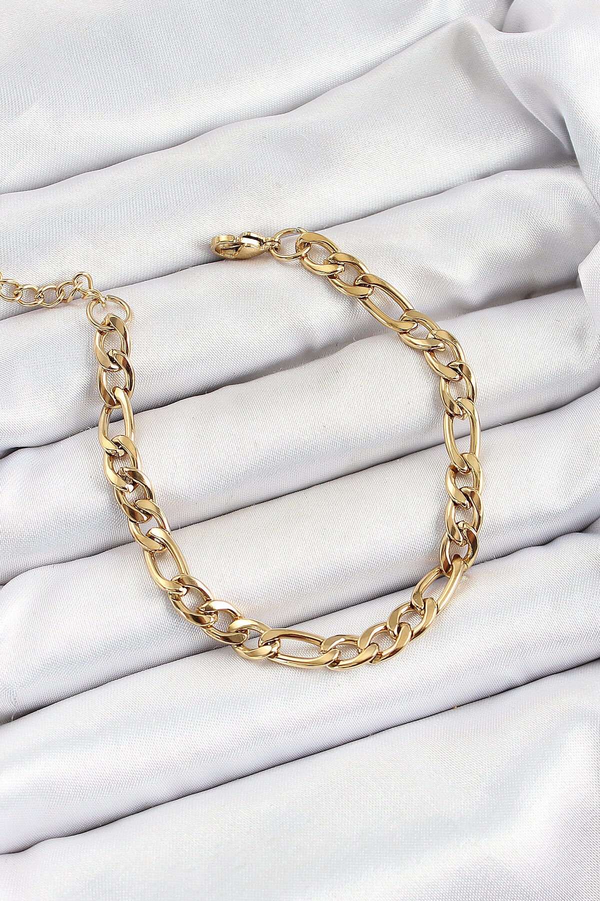 316L Çelik Gold Renk Zincir Erkek Bileklik