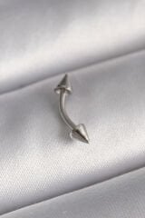 316L Çelik Gümüş Renk Çivi Model Piercing