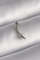 316L Çelik Gümüş Renk Çivi Model Piercing
