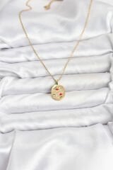 316L Çelik Zincir Gold Renk Fil Figürlü Kadın Kolye